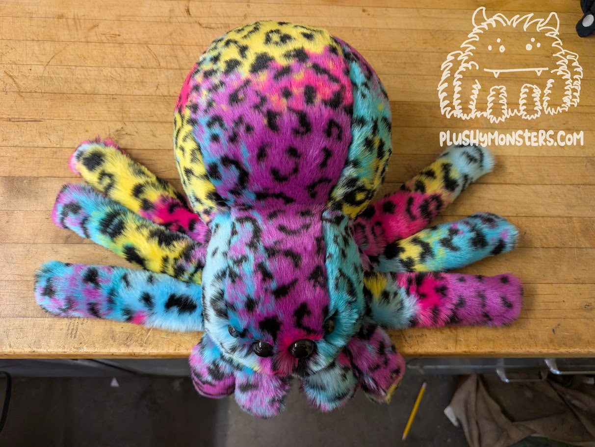 Lil' Rainbow Leopard! With Oversized Eyes! - Weighted Lil' Guy