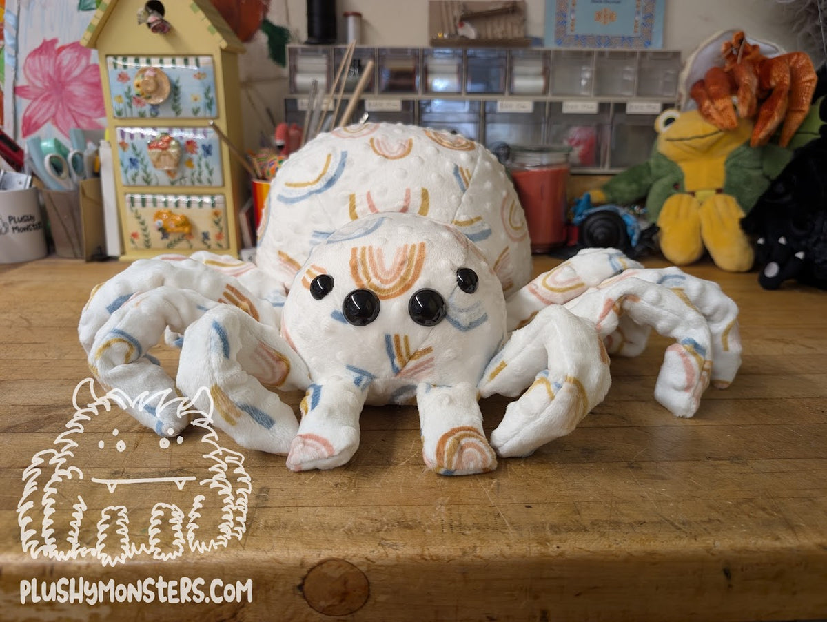 Rainbro! - Weighted Minky Spider Plushy