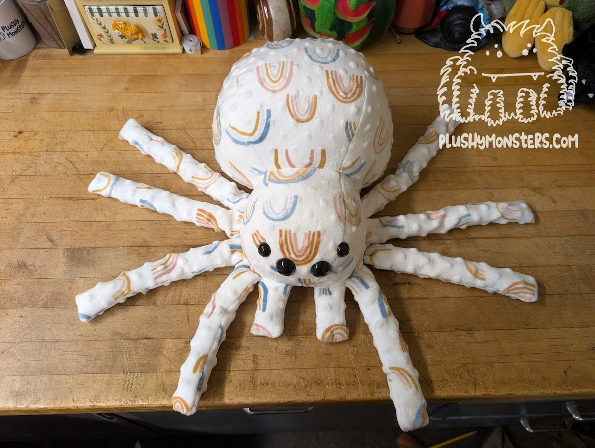 Rainbro! - Weighted Minky Spider Plushy