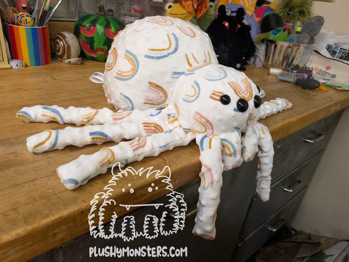 Rainbro! - Weighted Minky Spider Plushy