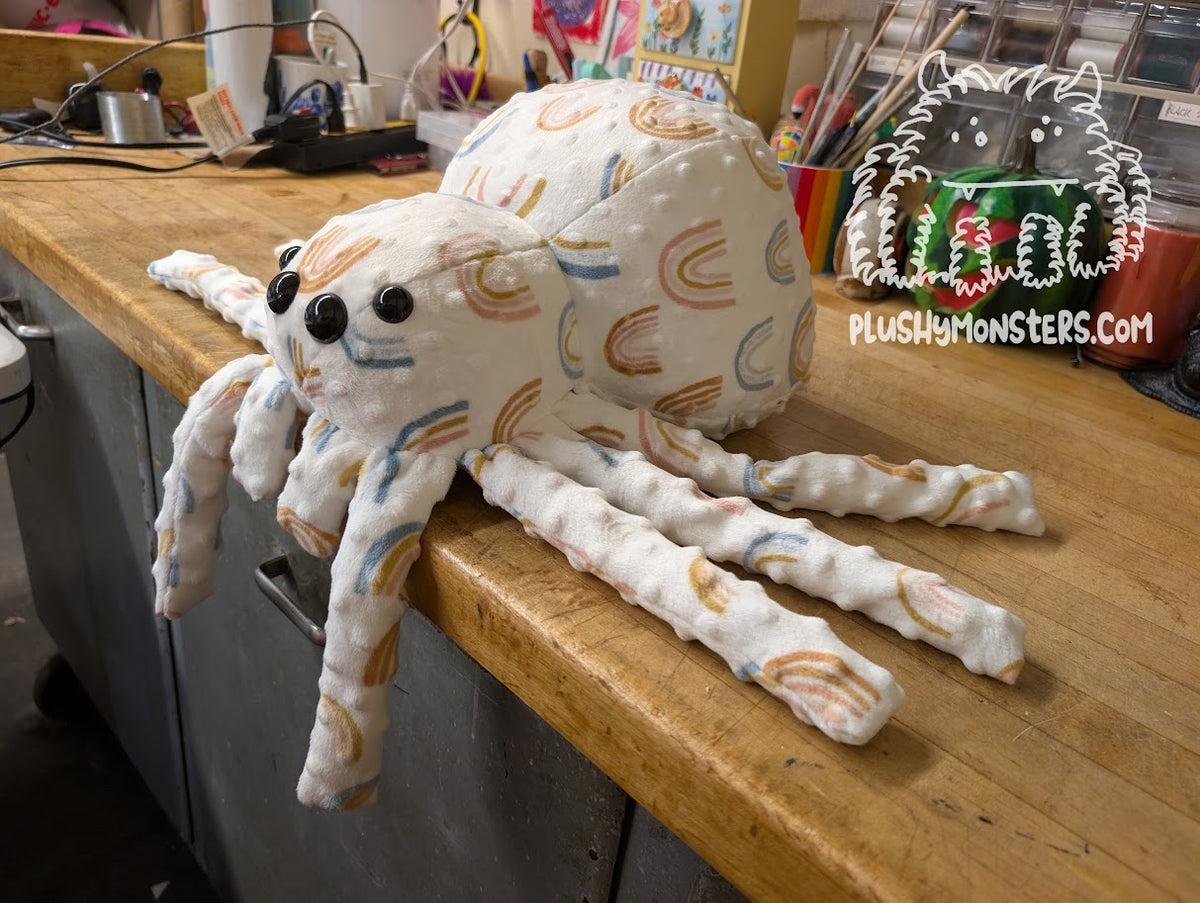 Rainbro! - Weighted Minky Spider Plushy