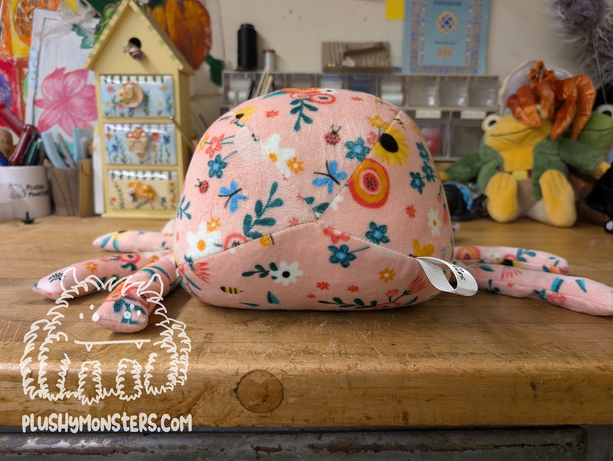 Flowery! - Weighted Minky Spider Plushy