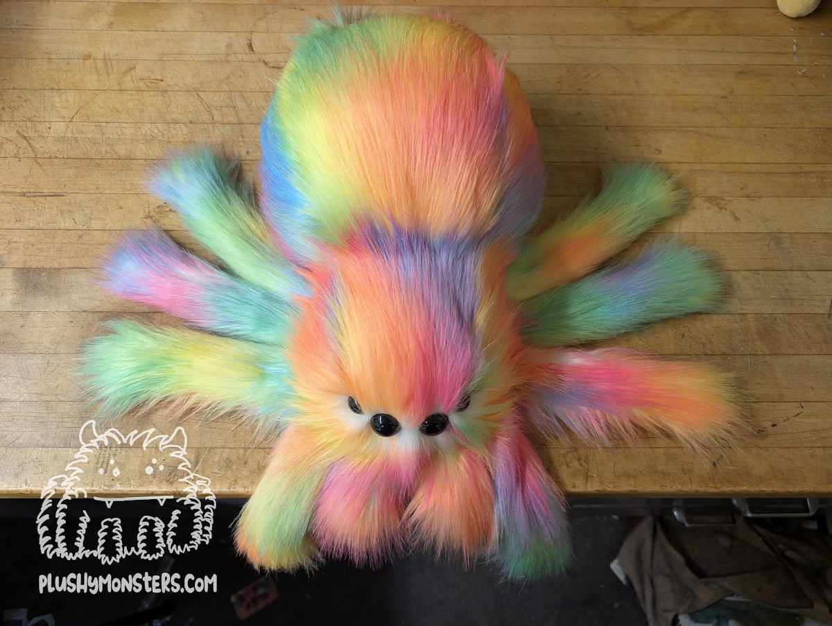 Lil' Rainbow Wave with Oversized Eyes! For Emma! - Weighted Lil' Guy