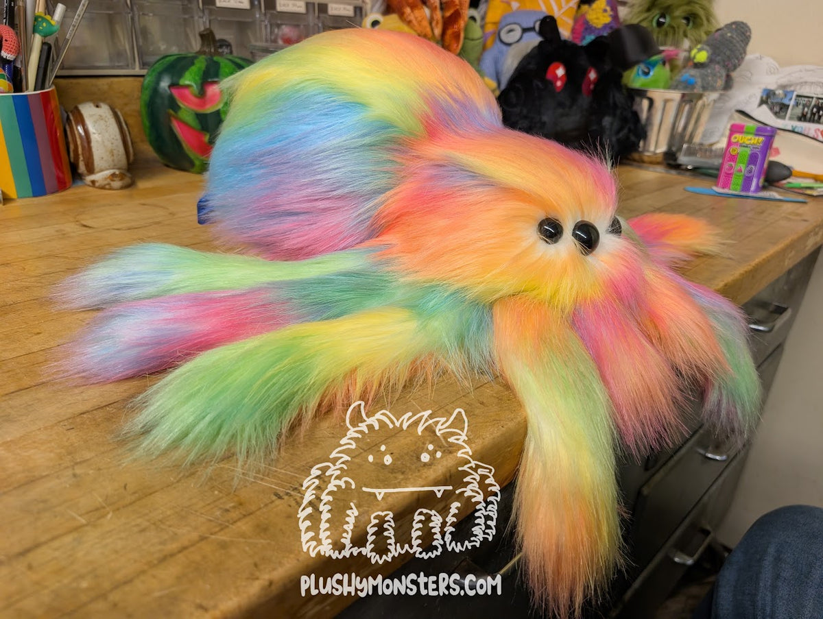 Lil' Rainbow Wave with Oversized Eyes! For Emma! - Weighted Lil' Guy