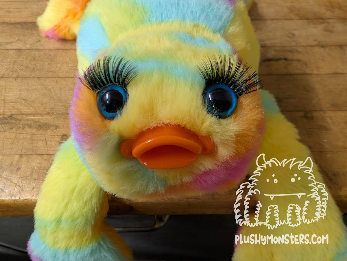 Sherbert! With a Duckbill! And Eyelash Eyes! - Little Weighted Nerd Duck Thing